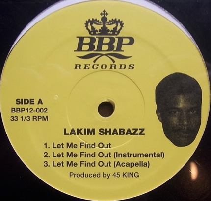 Lakim Shabazz Let Me Find Out / Turn It Out Lakim Shabazz Let Me Find Out / Turn It Out