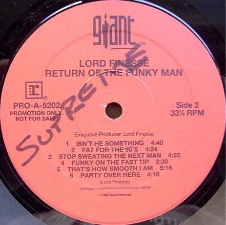 Lord Finesse - Return Of The Funky Man Lord Finesse - Return Of The Funky Man