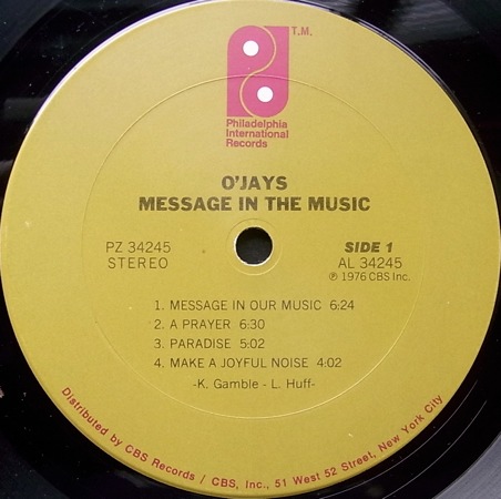 The O'Jays - Message In Our Music The O'Jays - Message In Our Music