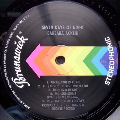 Barbara Acklin - Seven Days Of Night Barbara Acklin - Seven Days Of Night