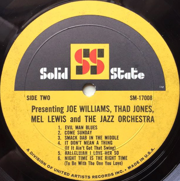 Joe Williams And Thad Jones Mel LewisJazz Orchestra Presenting Joe Williams And Thad Jones Mel Lewis Joe Williams And Thad Jones Mel LewisJazz Orchestra Presenting Joe Williams And Thad Jones Mel Lewis