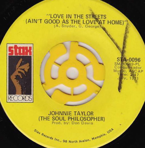 Johnnie Taylor - Love Is Better In The A.M. (Parts 1 & 2) / Disco Lady Johnnie Taylor - Love Is Better In The A.M. (Parts 1 & 2) / Disco Lady