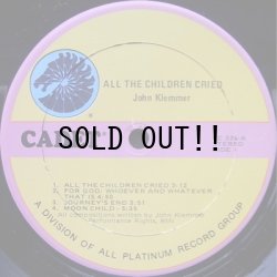 画像2: JOHN KLEMMER / ALL THE CHILDREN CRIED