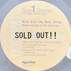 画像3: BOOBIE KNIGHT & THE SOULCIETY / SOUL AIN'T NO NEW THING 