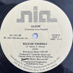画像2: ALEEM FEAT. LEROY BURGESS / RELEASE YOURSELF