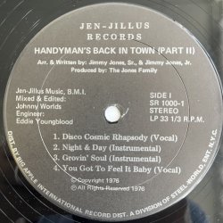 画像3: JIMMY " HANDYMAN " JONES & FAMILY / HANDYMAN'S BACK IN TOWN ( PART II )