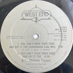 画像2: B.T. ( BRENDA TAYLOR ) / YOU CAN'T HAVE YOUR CAKE AND EAT IT TOO