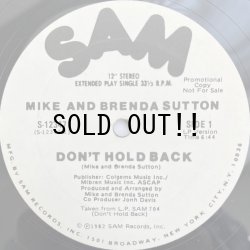 画像1: MIKE & BRENDA SUTTON / DON'T HOLD BACK