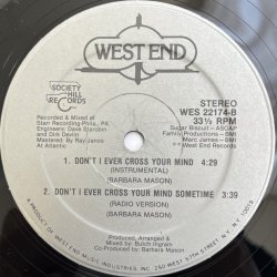 画像2: BARBARA MASON / DON'T I EVER CROSS YOUR MIND SOMETIME