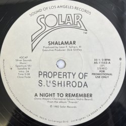画像2: SHALAMAR / A NIGHT TO REMEMBER