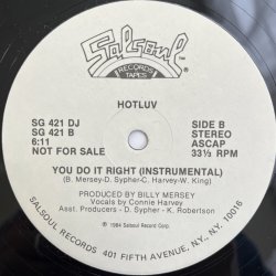 画像2: HOTLUV / YOU DO IT RIGHT