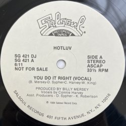 画像1: HOTLUV / YOU DO IT RIGHT