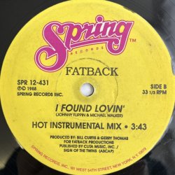 画像2: FATBACK / I FOUND LOVIN'