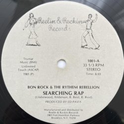 画像1: BON ROCK & THE RYTHEM REBELLION / SEARCHING RAP