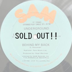 画像1: UNDERGROUND / BEHIND MY BACK