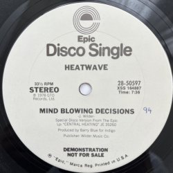 画像1: HEATWAVE / MIND BLOWING DECISIONS - AIN'T NO HALF STEPPIN'