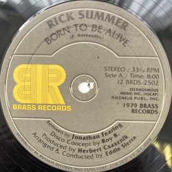 画像2: RICK SUMMER / BORN TO BE ALIVE