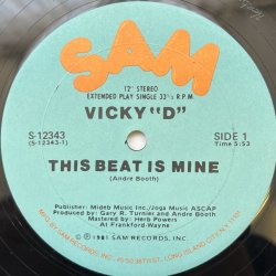 画像1: VICKY "D" / THIS BEAT IS MINE