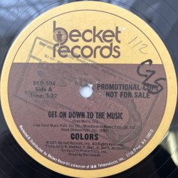 画像1: COLORS / GET ON DOWN TO THE MUSIC