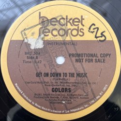 画像2: COLORS / GET ON DOWN TO THE MUSIC