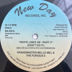 画像1: GRANDMASTER MELLE MEL & THE FURIOUS 5 / WHITE LINES '89 PART.2