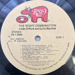 画像3: LINDA CLIFFORD & CURTIS MAYFIELD / THE RIGHT COMBINATION