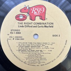 画像4: LINDA CLIFFORD & CURTIS MAYFIELD / THE RIGHT COMBINATION