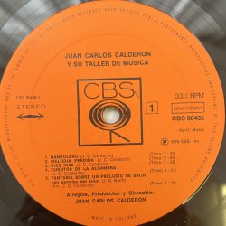 画像3: JUAN CARLOS CALDERON / Y SU TALLER DE MUSICA 
