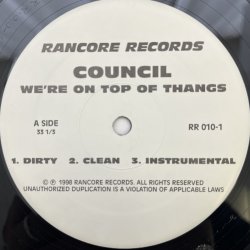 画像4: COUNCIL / WE'RE ON TOP OF THANGS - BANANNAS