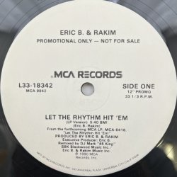 画像1: ERIC. B & RAKIM / LET THE RHYME HIT 'EM