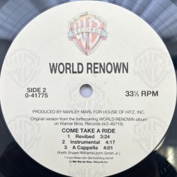 画像4: WORLD RENOWN / COME TAKE A RIDE
