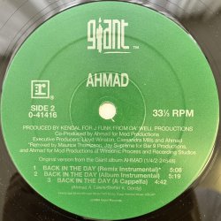画像4: AHMAD / BACK IN THE DAY