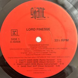 画像1: LORD FINESSE / PARTY OVER HERE - YES YOU MAY (REMIX)