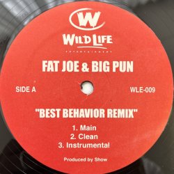 画像1: FAT JOE & BIG PUN / BEST BEHAVIOUR (REMIX) - A BLESS / MY LIFE'S ON THE EDGE