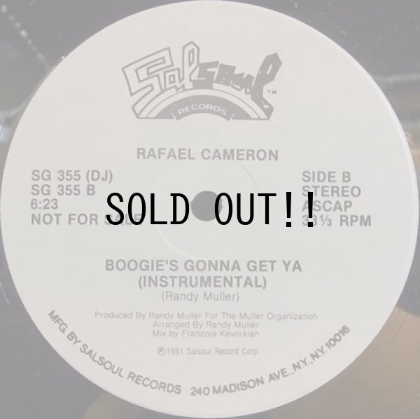 画像2: RAFAEL CAMERON / BOOGIE'S GONNA GET YA