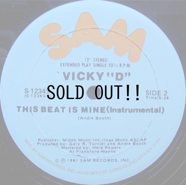 画像2: VICKY "D" / THIS BEAT IS MINE