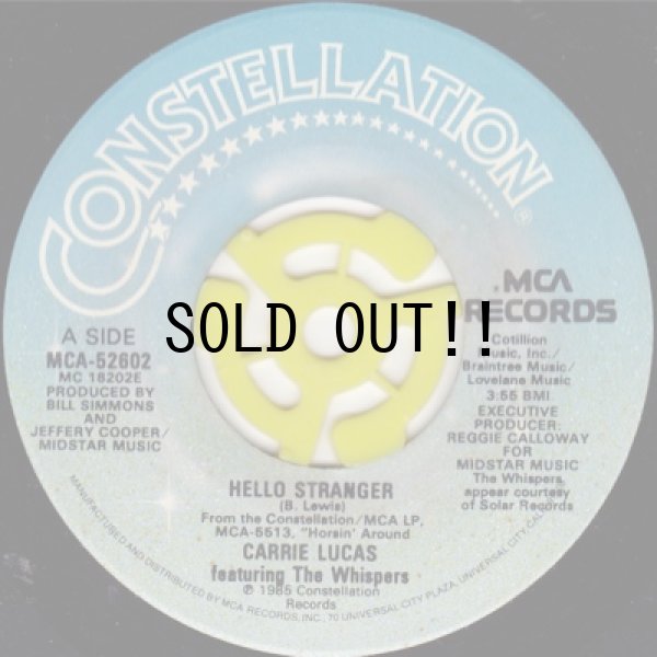 画像1: CARRIE LUCAS / HELLO STRANGER feat. THE WHISPERS