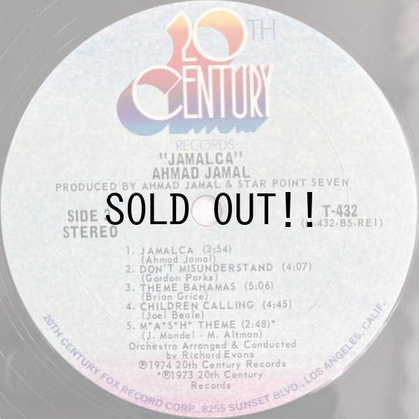 Ahmad Jamal Jamalca LP レアUSオリジナル盤 Ahmad Jamal / Jamalca (LP) / 20th Century 1974 USオリジナル