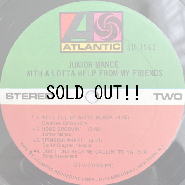 画像4: JUNIOR MANCE / WITH A LOTTA HELP FROM MY FRIENDS