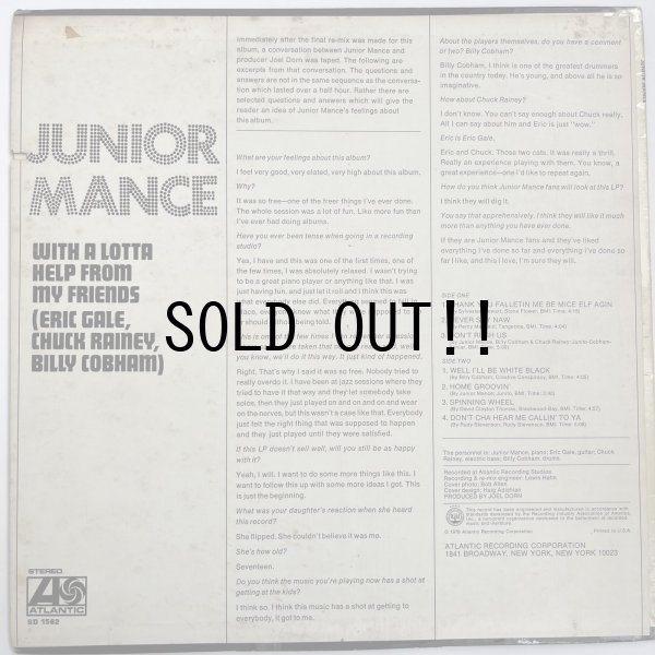 画像2: JUNIOR MANCE / WITH A LOTTA HELP FROM MY FRIENDS