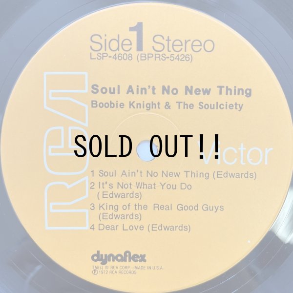 画像3: BOOBIE KNIGHT & THE SOULCIETY / SOUL AIN'T NO NEW THING 