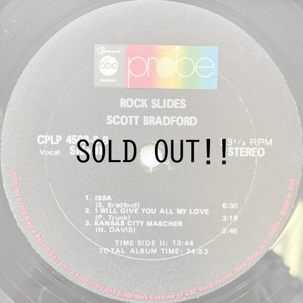 画像5: SCOTT BRADFORD / ROCK SLIDES