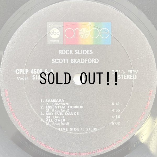 画像4: SCOTT BRADFORD / ROCK SLIDES
