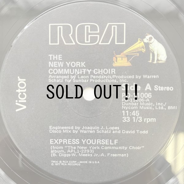 画像1: THE NEW YORK COMMUNITY CHOIR / EXPRESS YOURSELF - HAVE A GOOD TIME