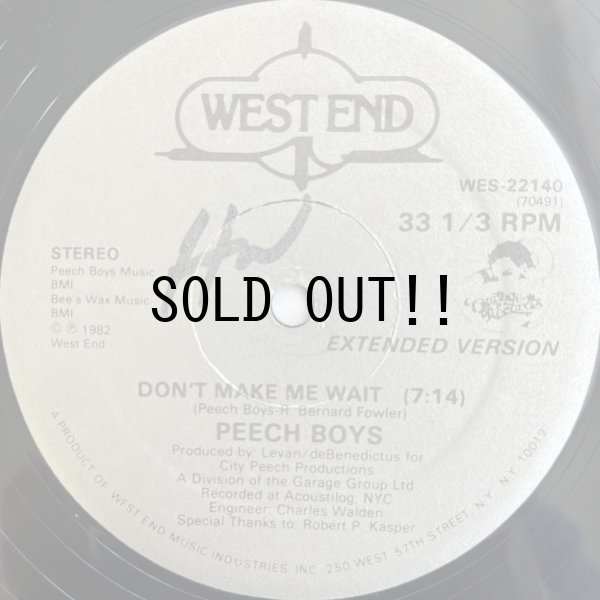 画像1: PEECH BOYS / DON'T MAKE ME WAIT