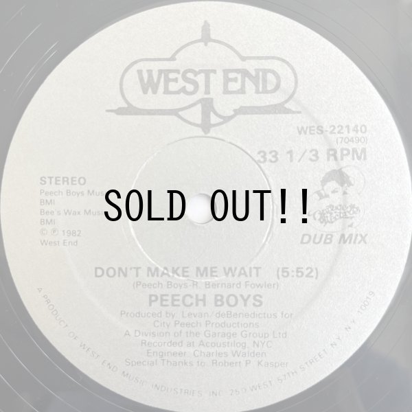 画像2: PEECH BOYS / DON'T MAKE ME WAIT