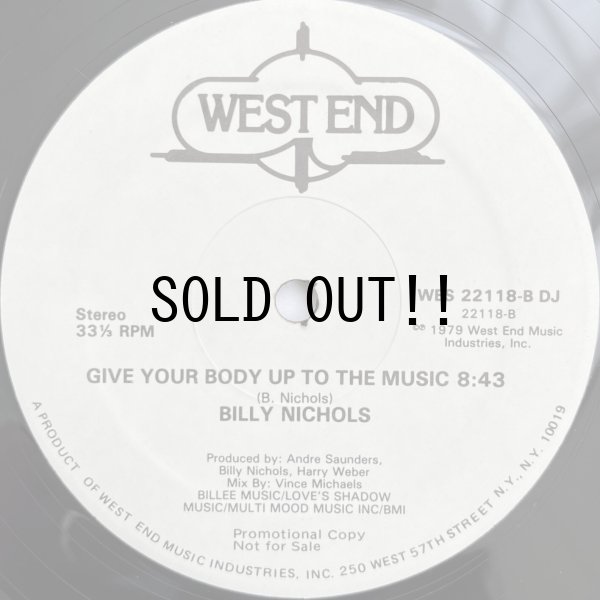 画像2: BILLY NICHOLS / GIVE YOUR BODY UP TO THE MUSIC