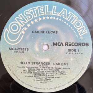 画像: CARRIE LUCAS / HELLO STRANGER feat. THE WHISPERS