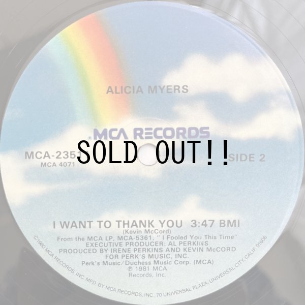 画像1: ALICIA MYERS / I WANT TO THANK YOU