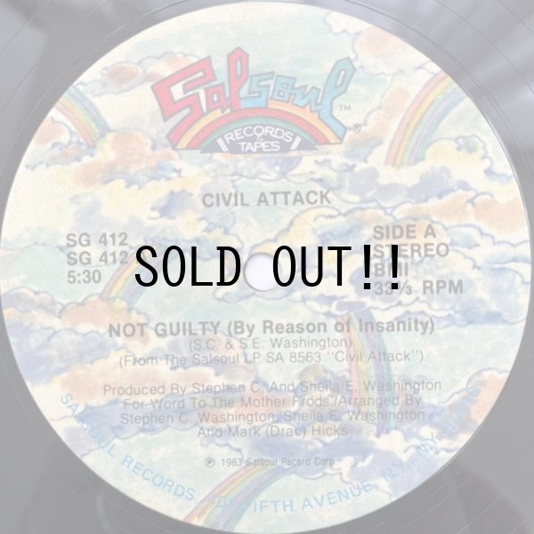 画像1: CIVIL ATTACK / NOT GUILTY (BY REASON OF INSANITY)